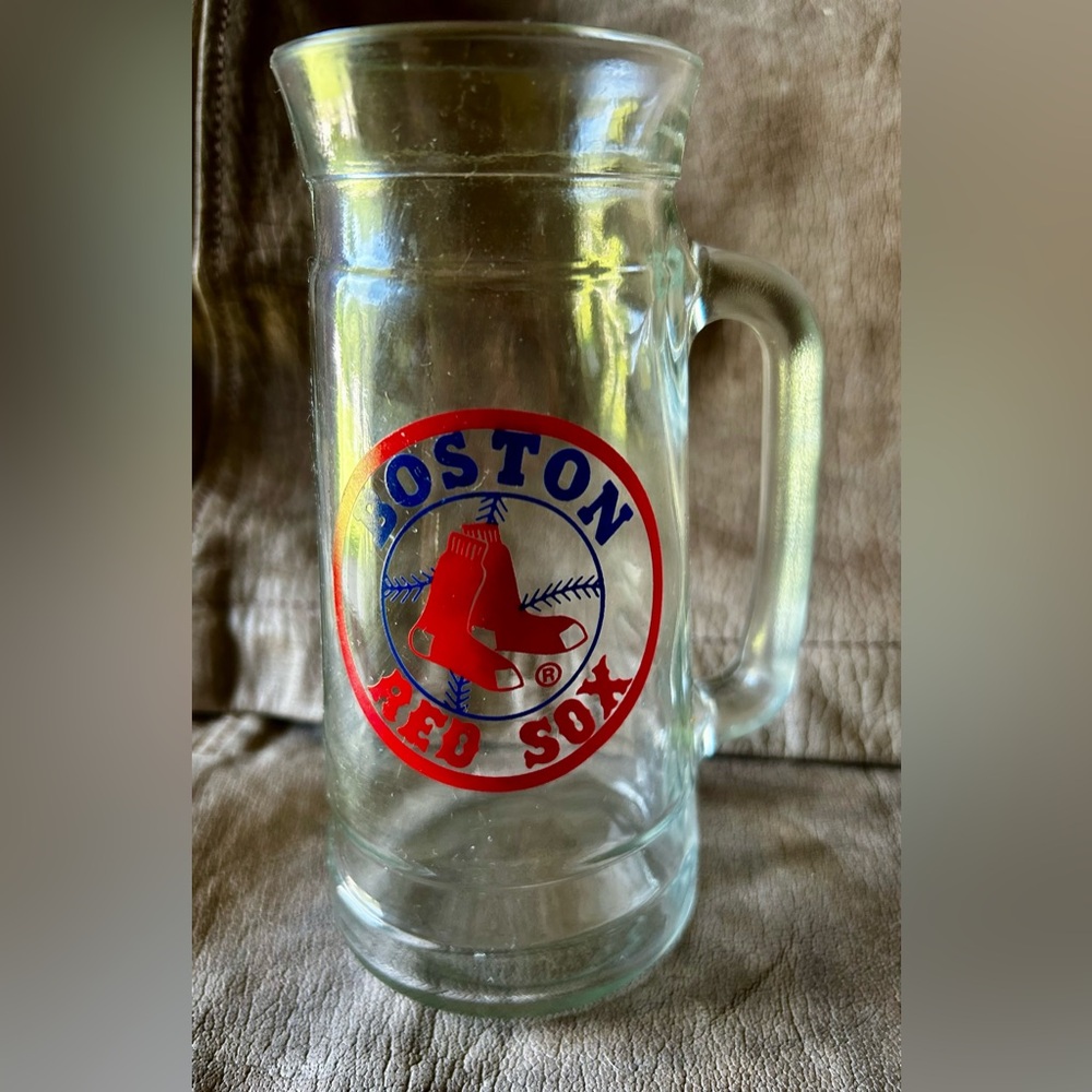 Vintage Boston Red Sox Glass Mug